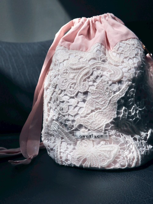 utopia lace drawstring bag