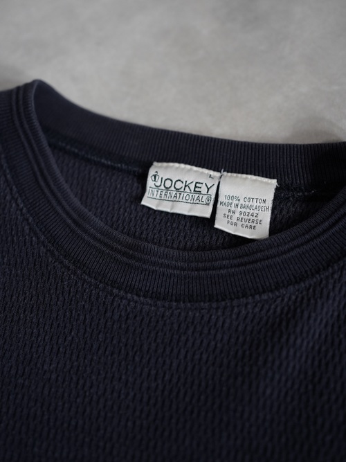 1990's JOCKEY 凹凸 fabric s/s T-shirt