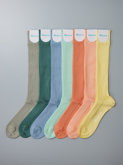 Kleuren リブロングソックス メンズ Inventory