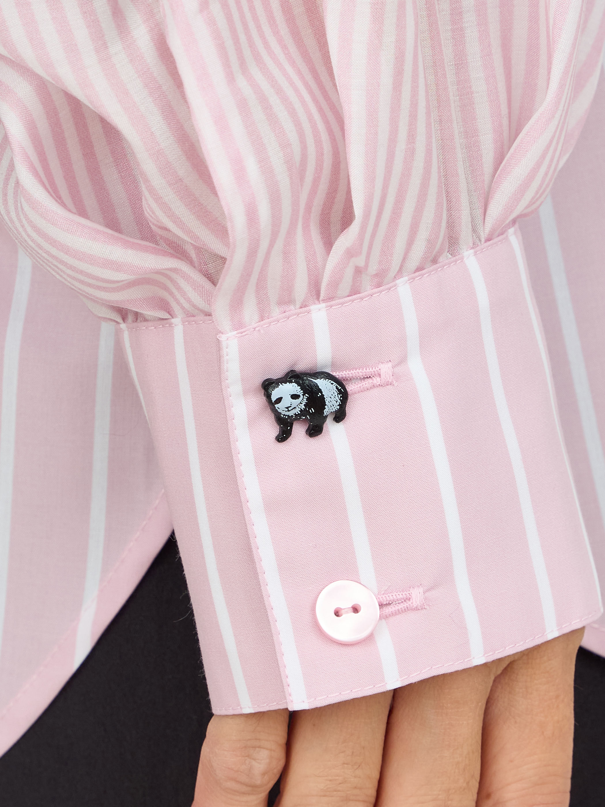【受注商品】sheer striped blouse・LT.PINK