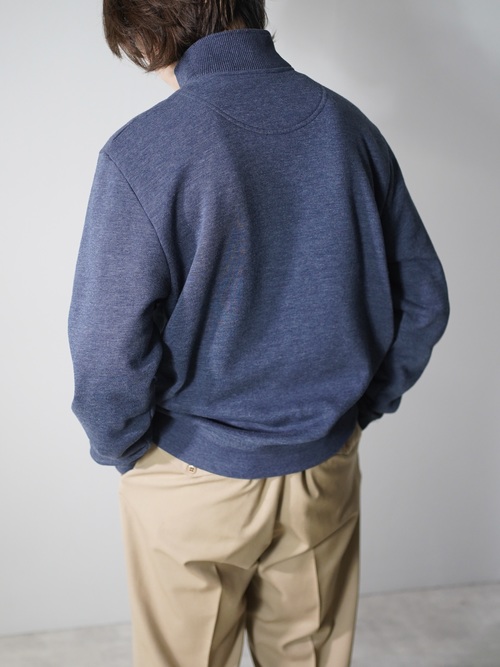 ORIVS Flap half-zip design sweat shirts