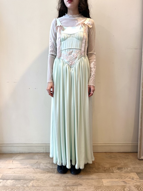 【3月お届け商品】linen corset yoke dress