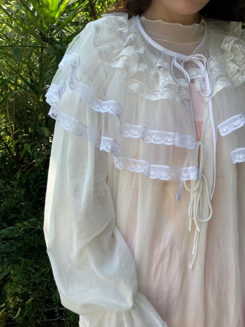 【3月お届け商品】tulle frill collar