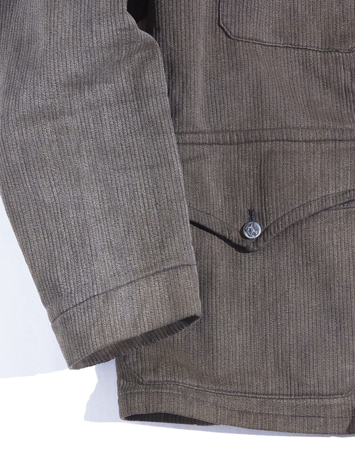 1940s "unknown" french pique hunting jacket -GREY-