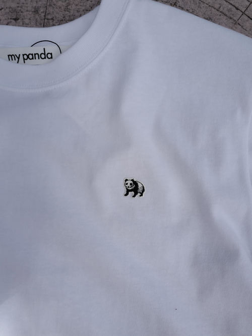 【沖縄スペシャル】twin pandas back print T-shirt・WHITE