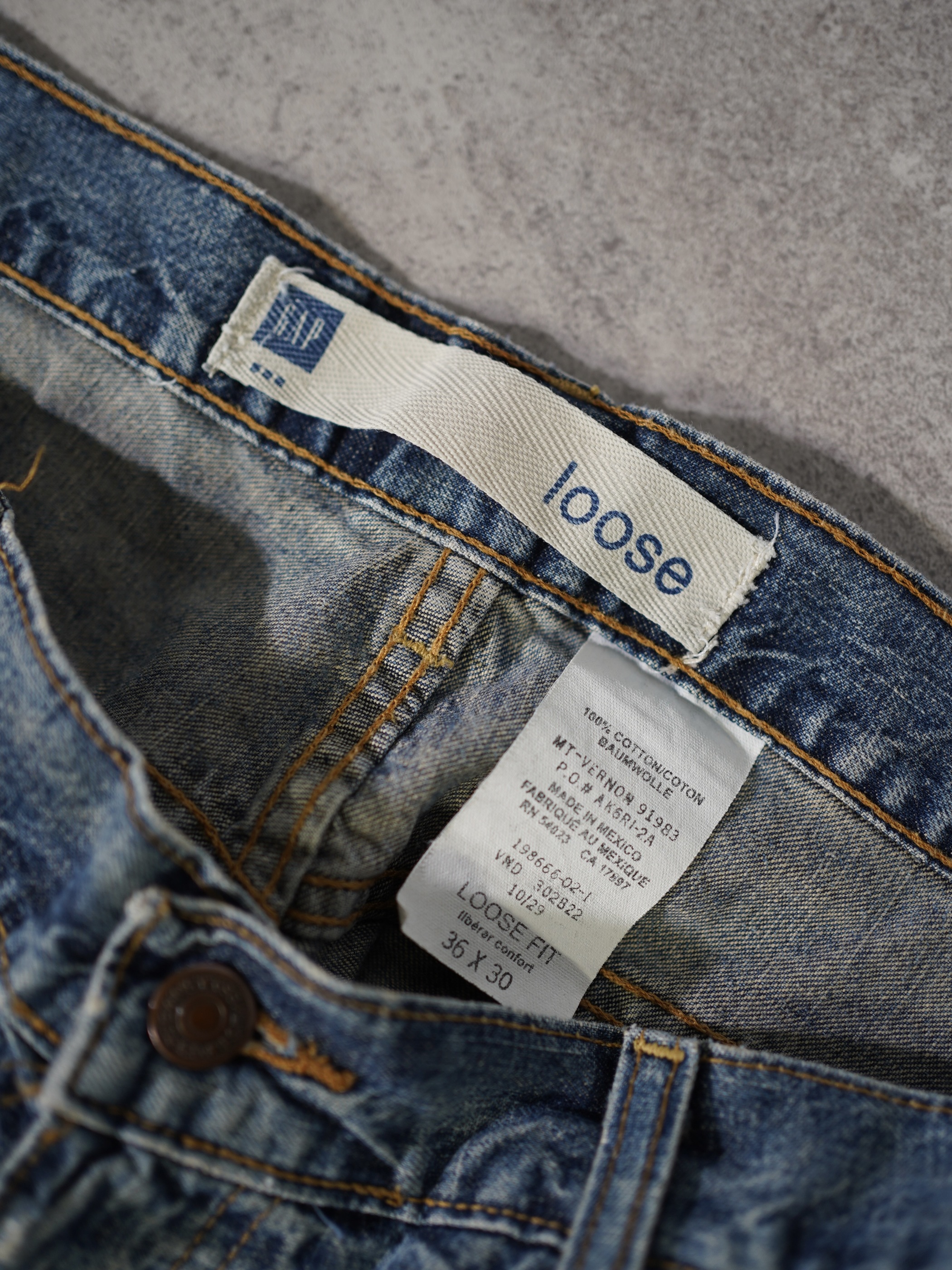 1990-00's GAP Loose fit Denim pants / Made in Mexico