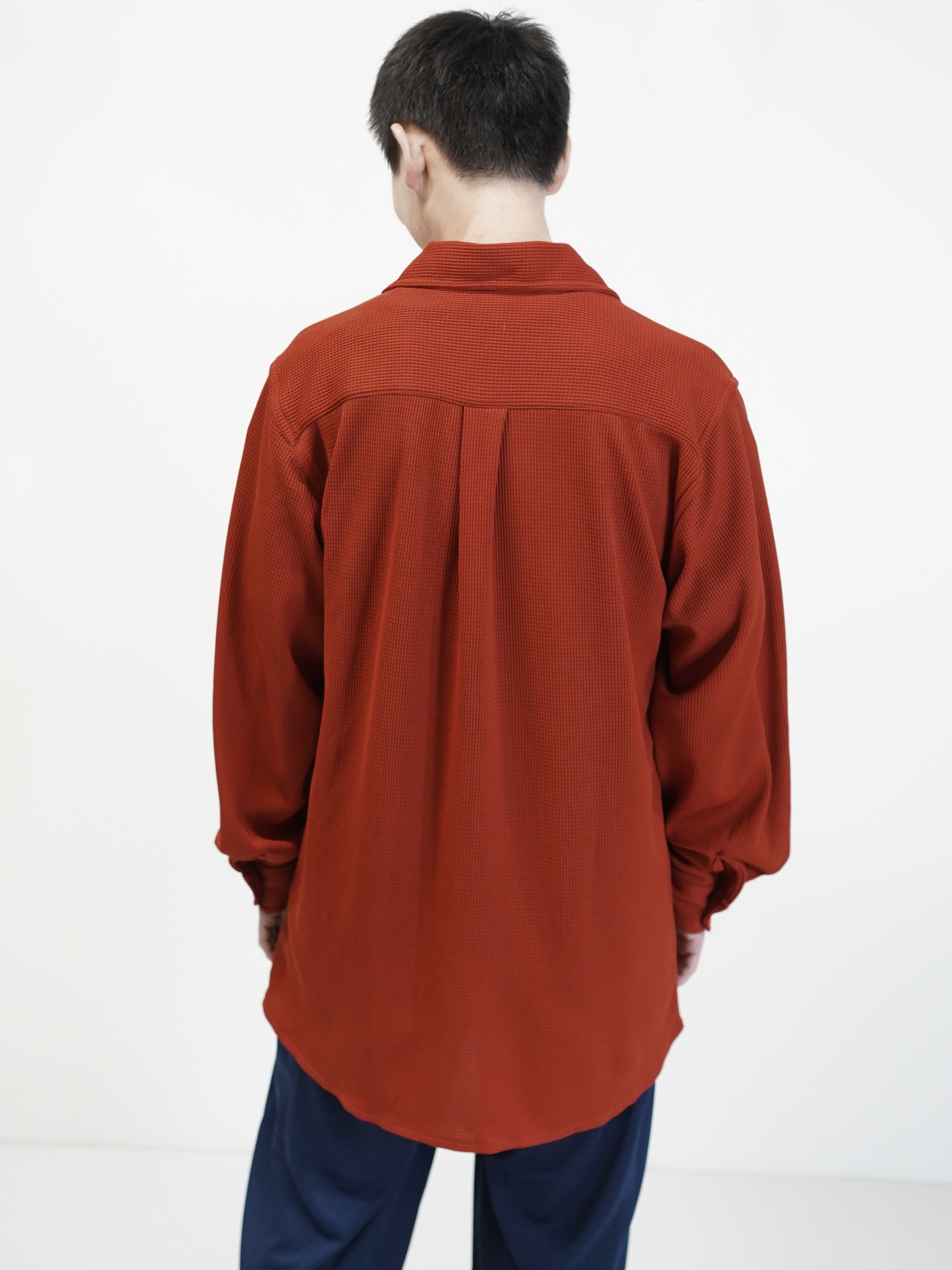 1990's HABAND Poly 100% waffle fabric L/S shirt
