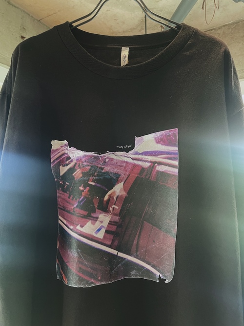 "hazy tokyo" concept photo L/S T-shirt