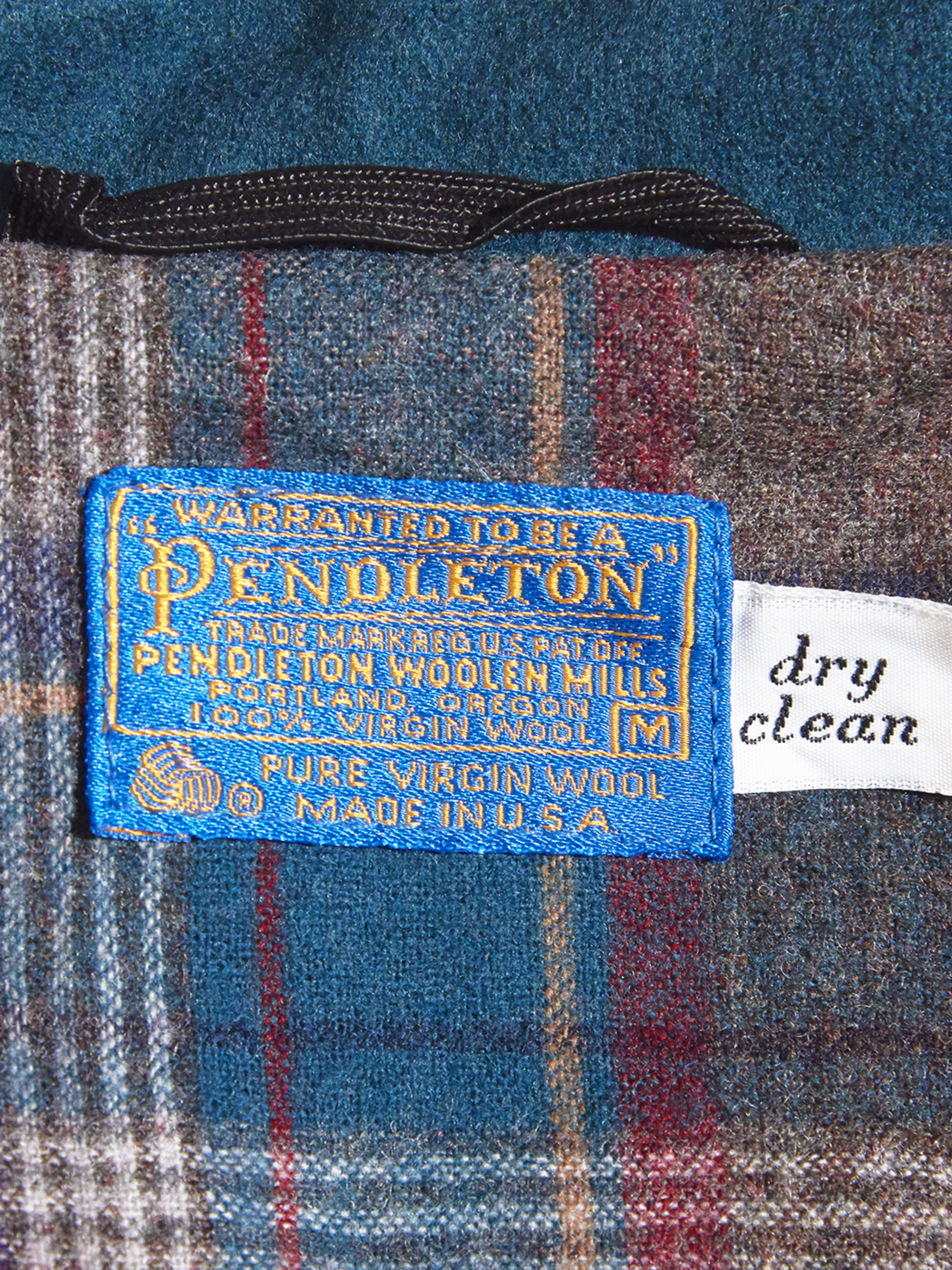1970s "PENDLETON" wool zip up blouson -GREEN-