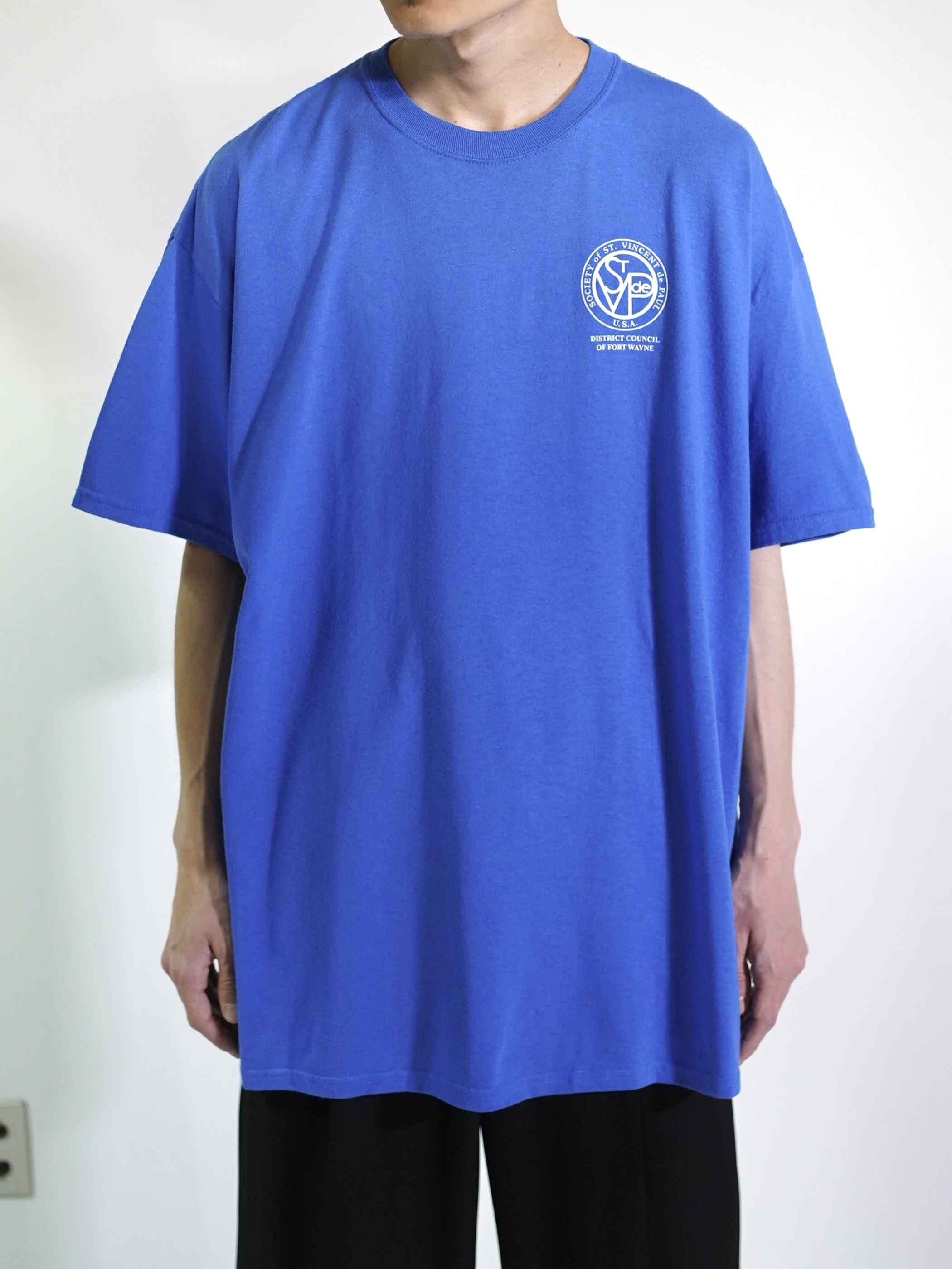 00's ST.VINCENT de PAUL 1point logo S/S print Tee