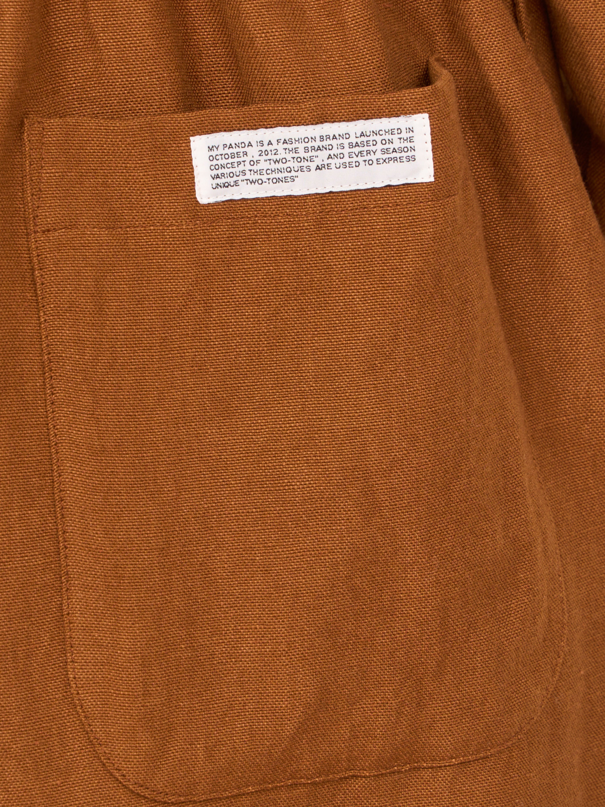 【受注商品】panda rompers・BROWN×BLACK