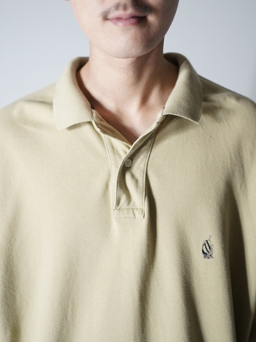 1990's nautica 1point polo shirt / Made in Hong Kong