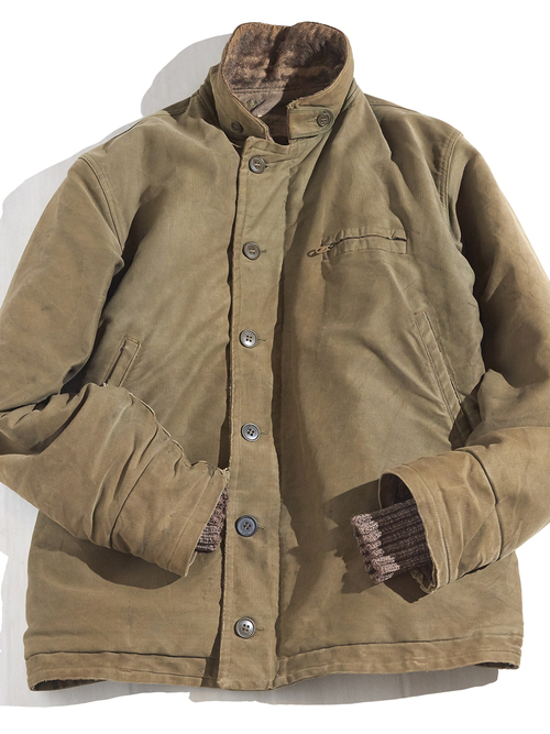 1940s "USN" N-1 deck jacket -OLIVE BROWN- <SALE¥48000→¥38000>