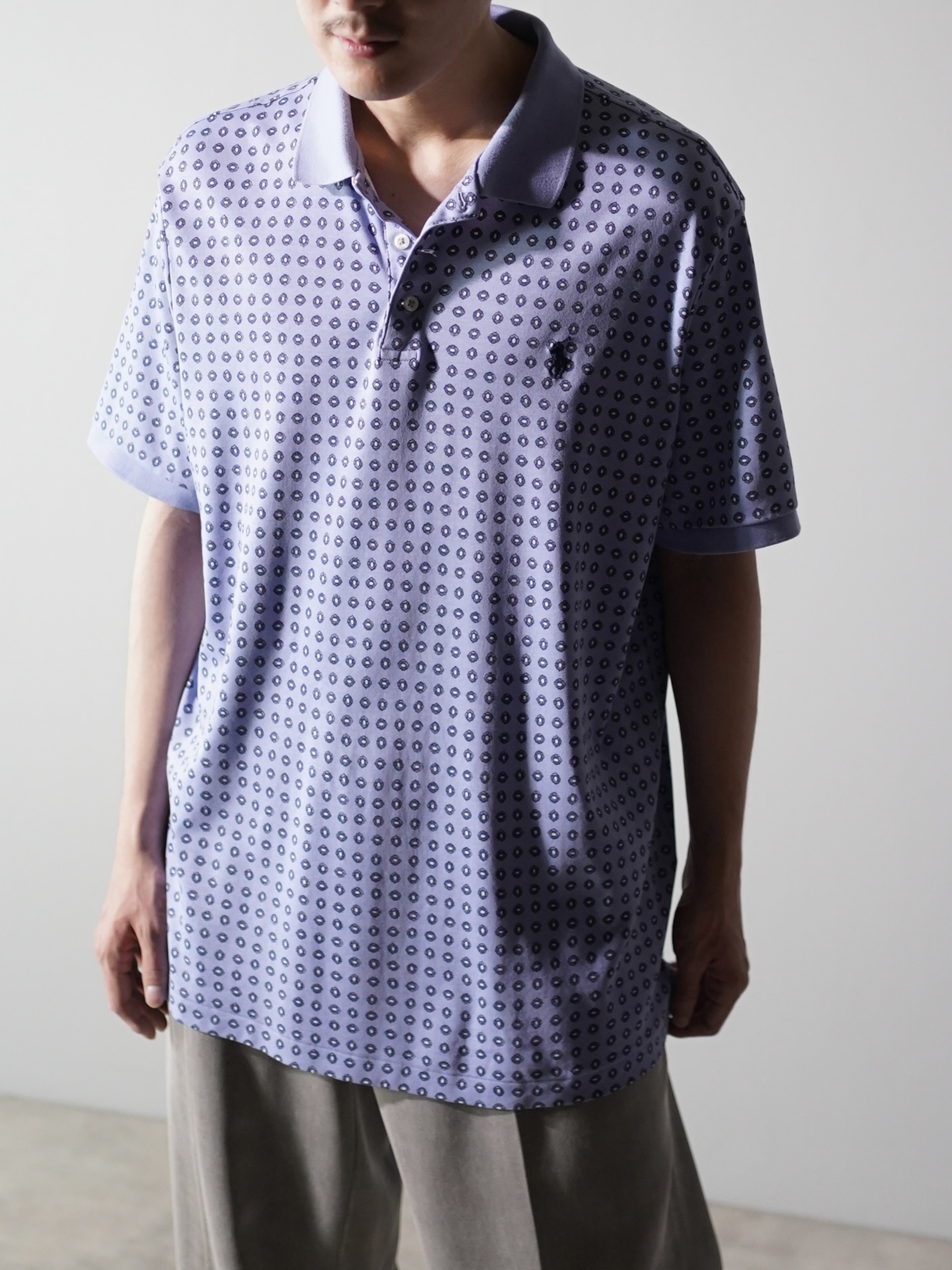 POLO RALPH LAUREN Smooth cotton flower pattern Logo polo shirts