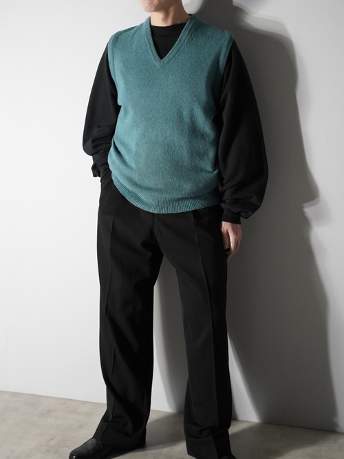 1970-80's LORD JEFF Virgin Australian lambs wool knit vest / Made in USA
