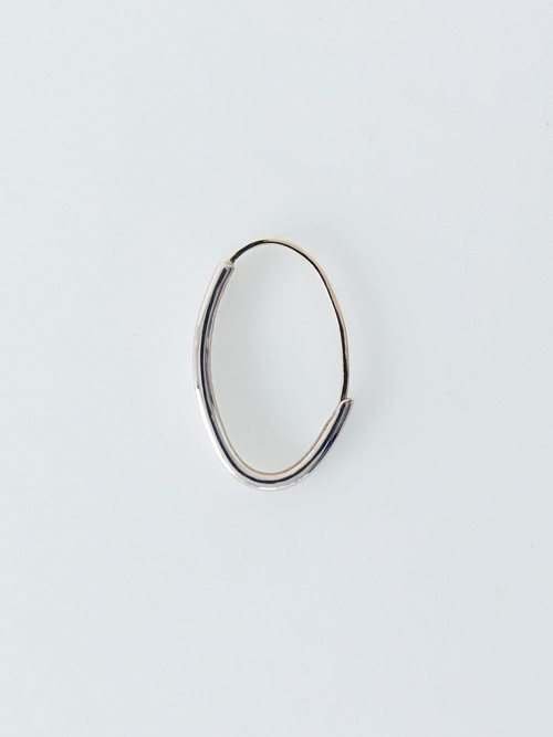 〈GEOMETRIC〉oval earring S