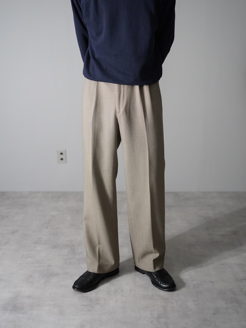 1980-90's 2tuck dress trousers