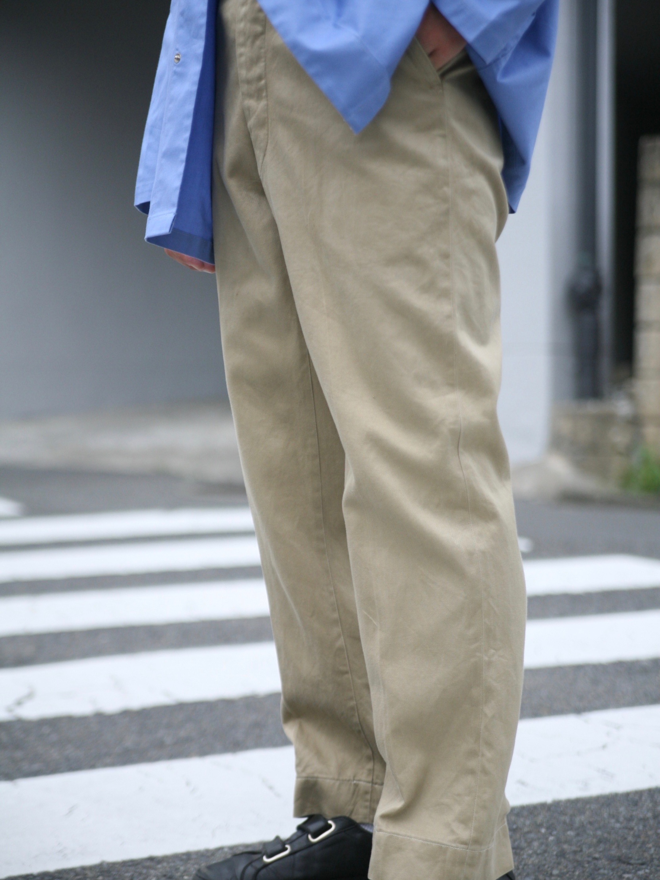 1960s "US ARMY" chino trousers -KAHKI-