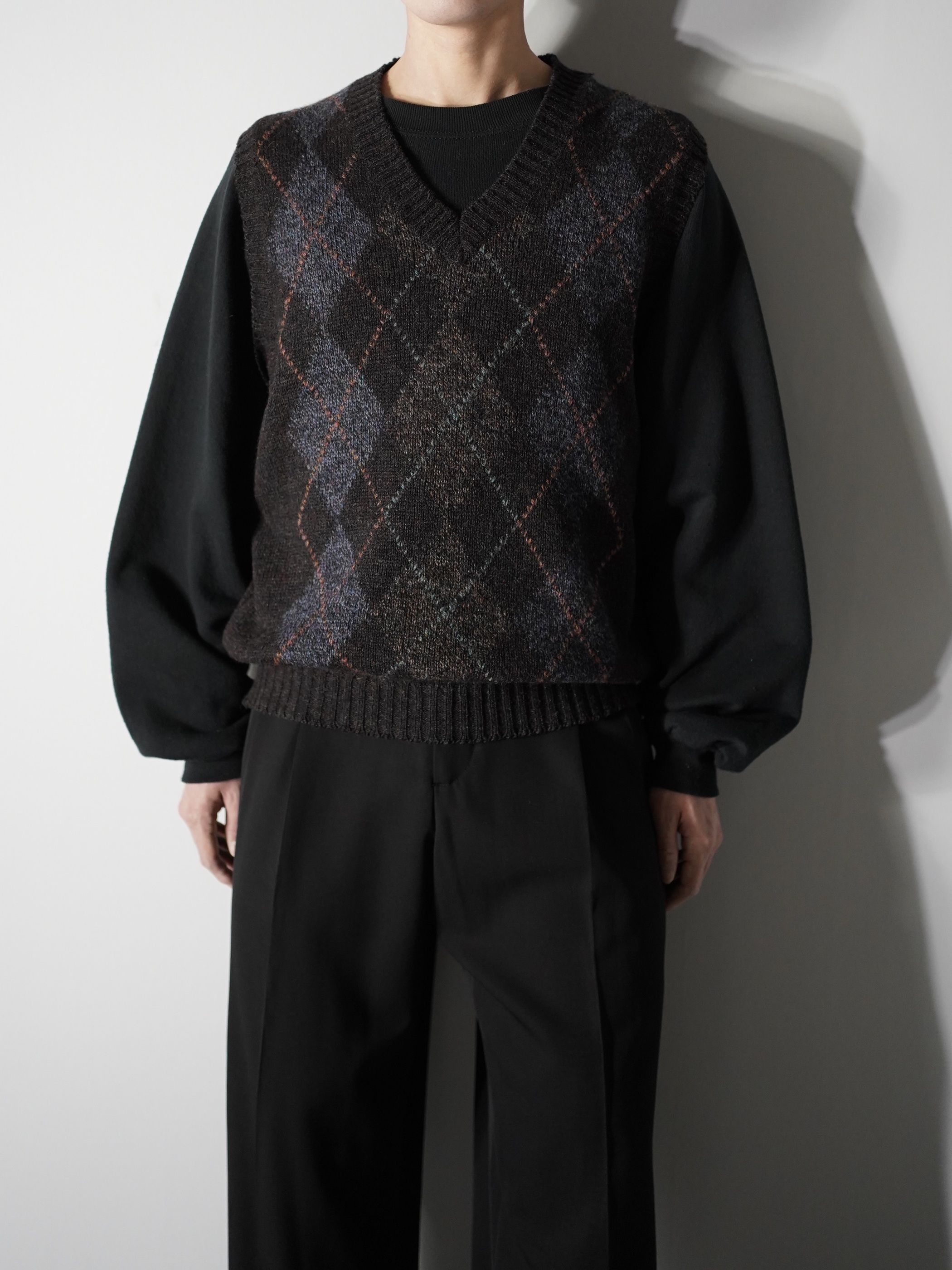 1980-90's WOODWARD Argile knit vest