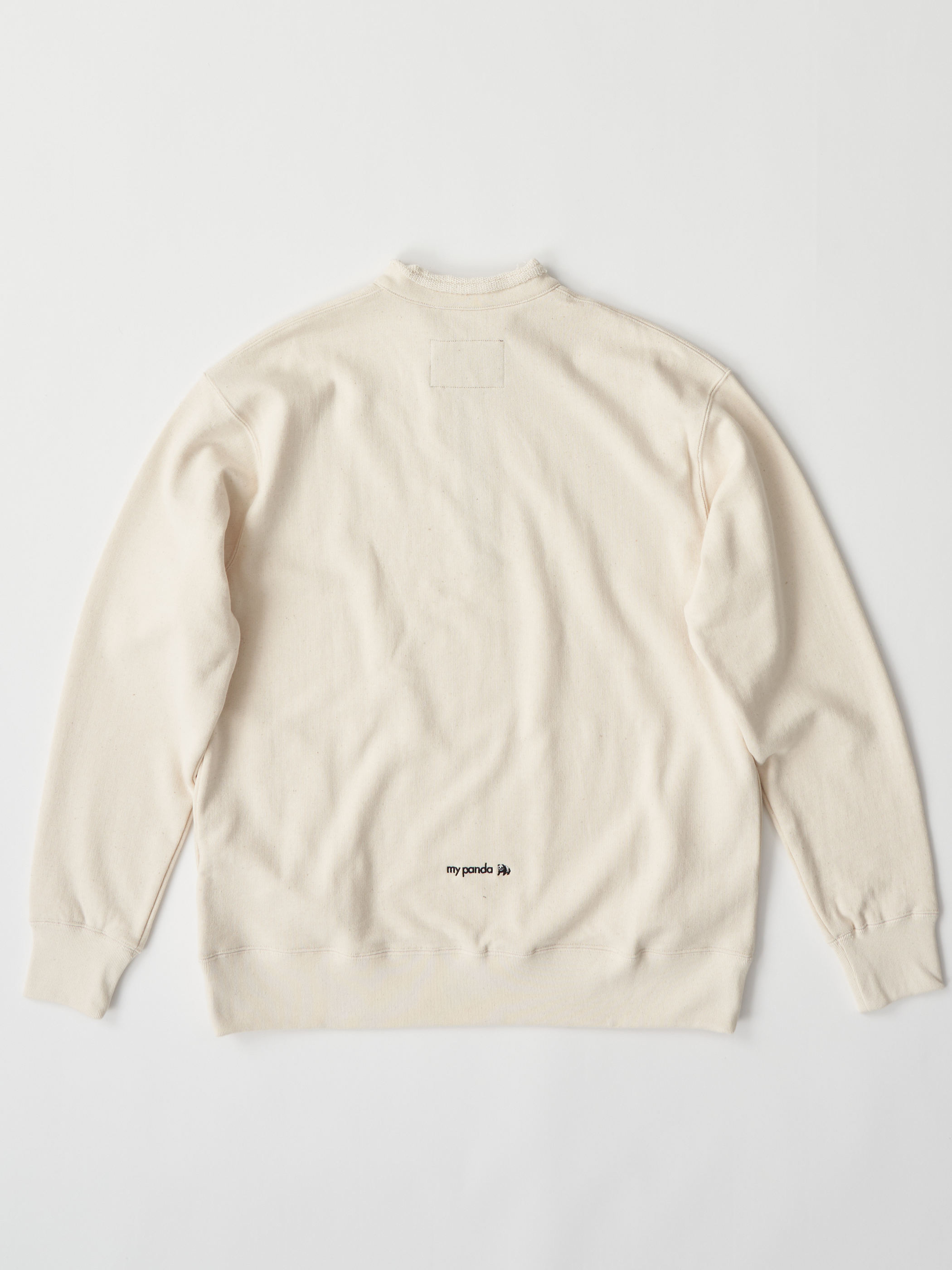 【受注商品】half zip sweat shirt・IVORY