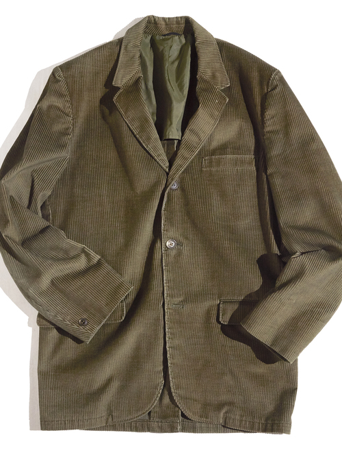 1960s "BRENT" corduroy tailored jacket -DARK BEIGE-