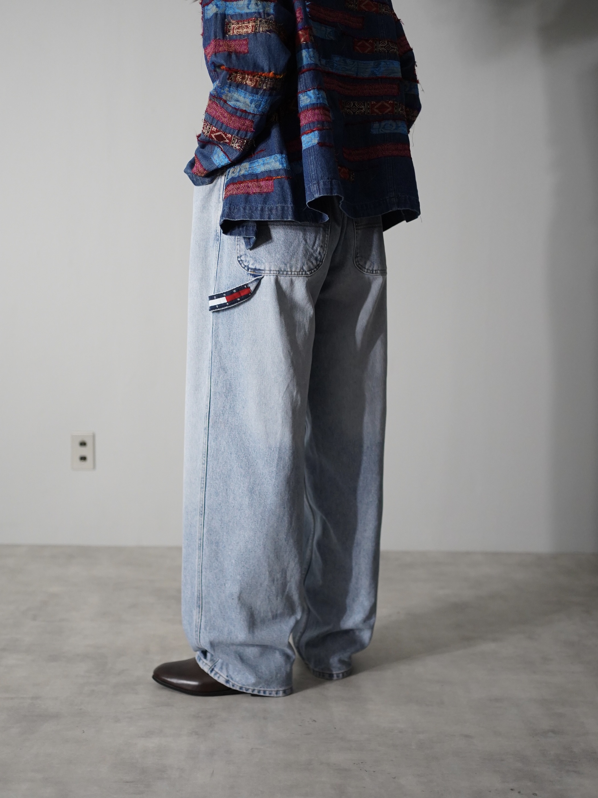 1990's TOMMY JEANS wide silhouette painter denim pants