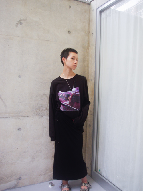 "hazy tokyo" concept photo L/S T-shirt