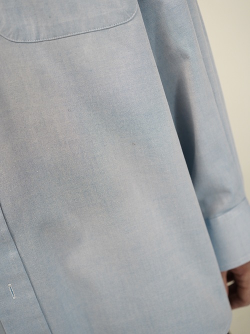 1990's BRITCHES Pinpoint Oxford cotton L/S shirt / Made in Hong Kong