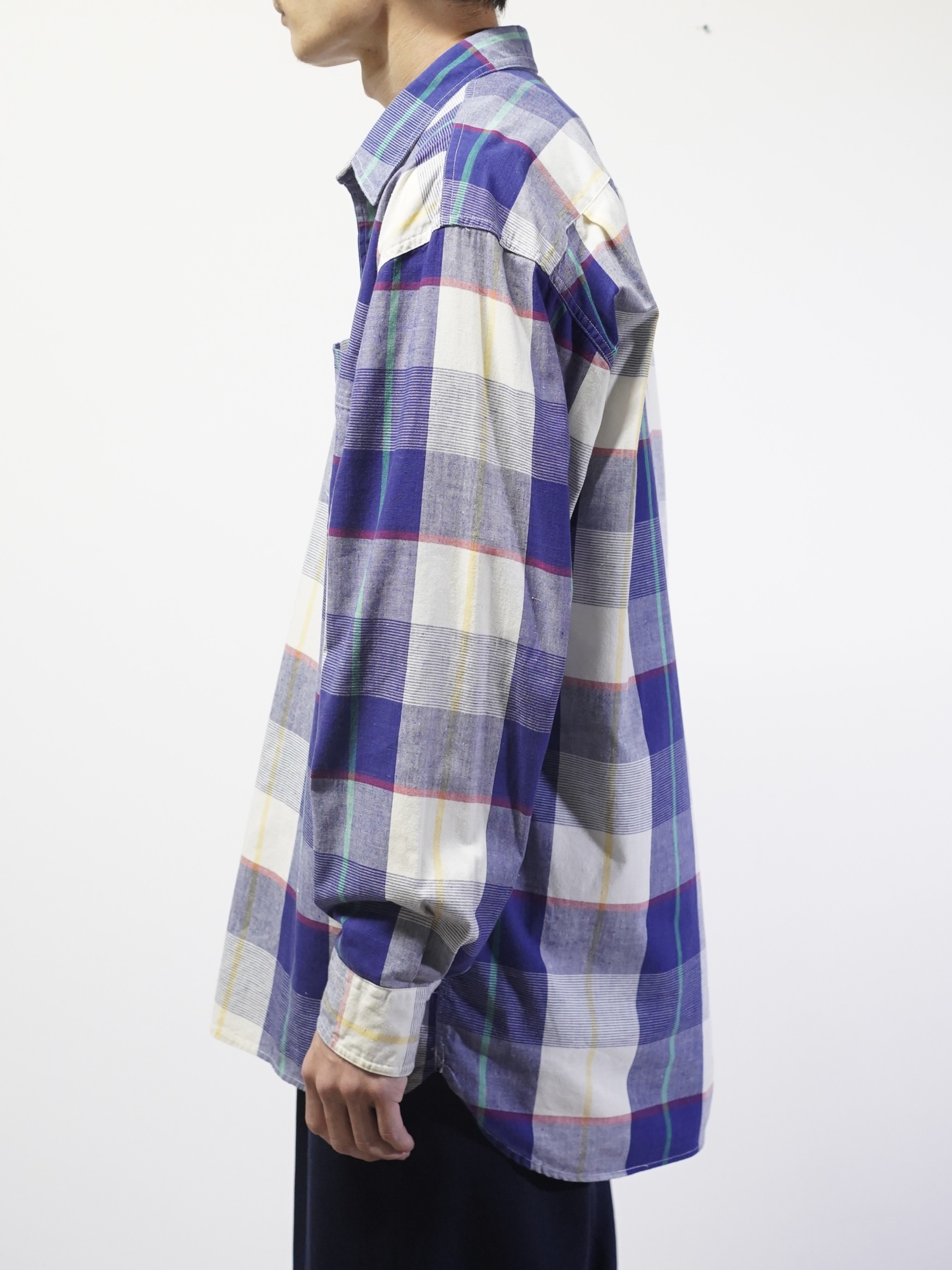 1990's GAP L/S cotton check shirts