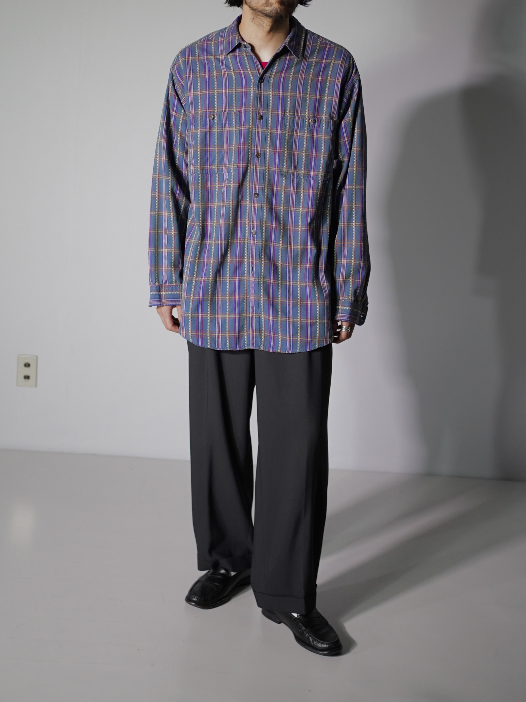 93's Patagonia 雪無しタグ期 L/S Cotton flannel shirts