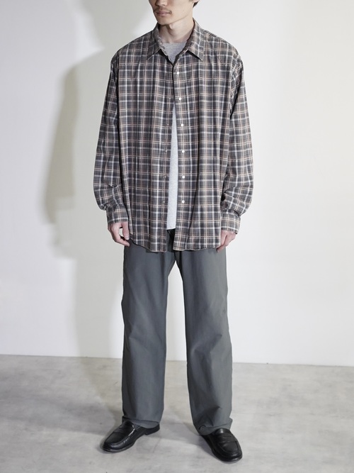 1990's Calvin Klein Cotton Elastane L/S check shirt