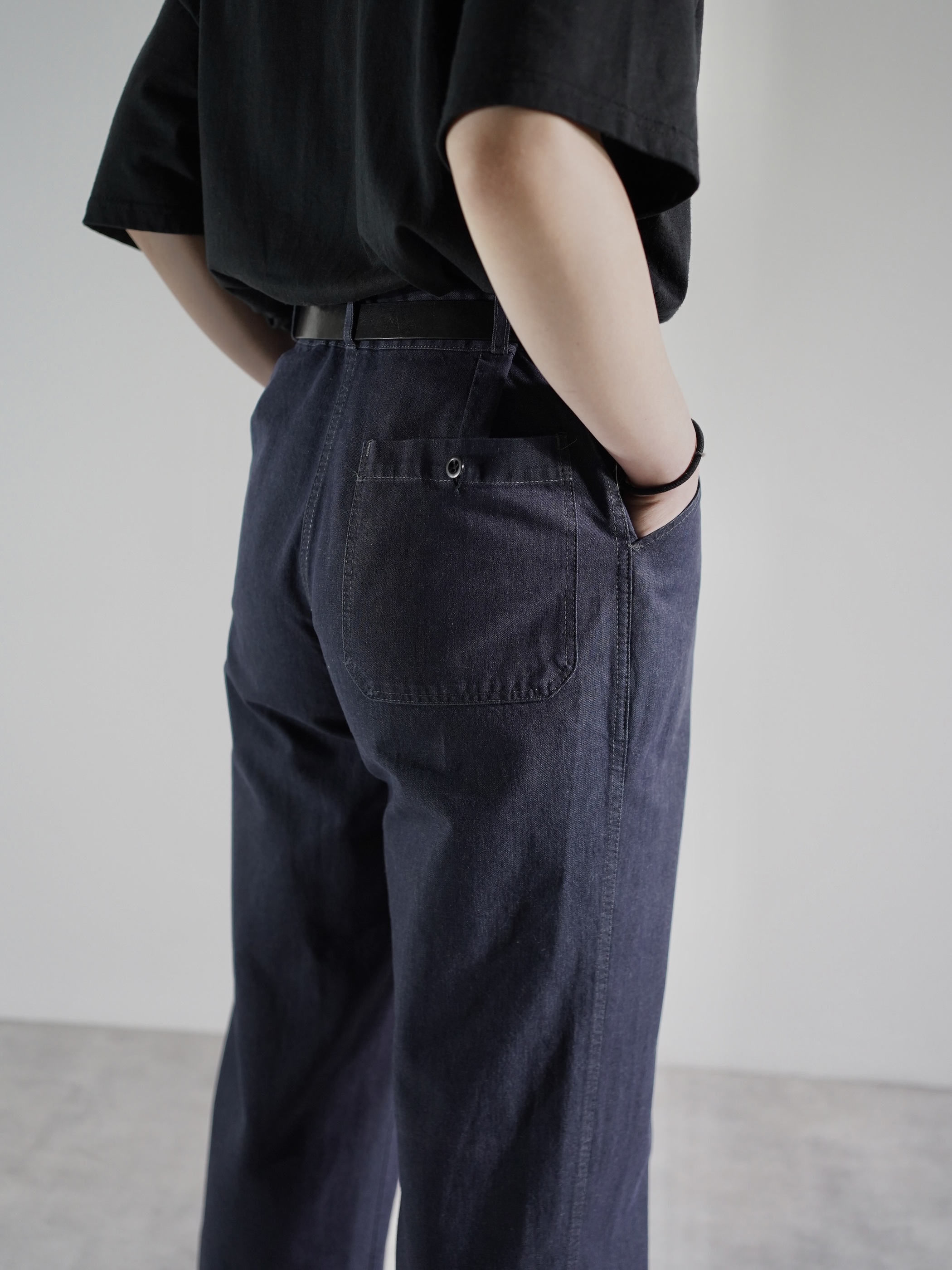 1980's- Euro Vintage tuck Twill Work pants / Garment Dye