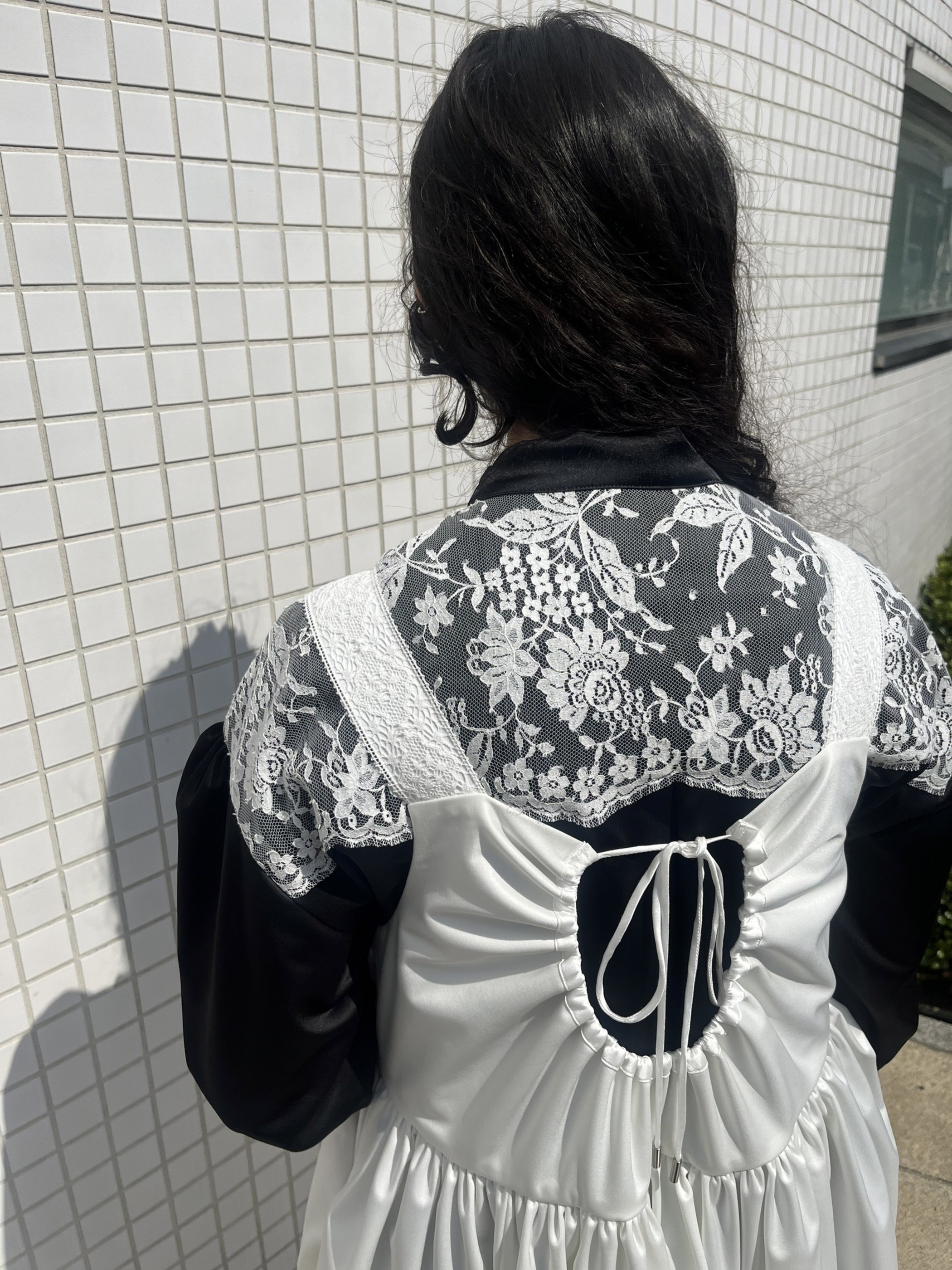 【9月下旬お届け商品】ribbon blouse