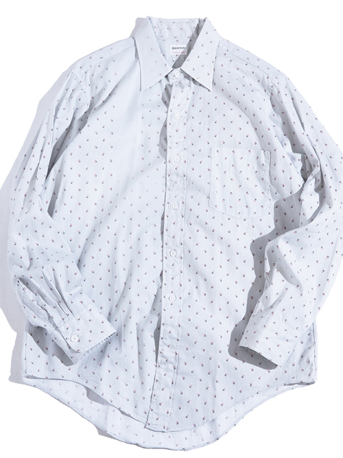 NOS 1960s "HAMPTON" cotton shirt -PATTERN-