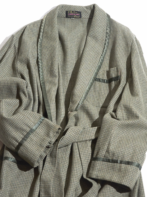 1960s "CUMBERLAND" tweed wool gawn -MOSSGREEN- <SALE¥17000→¥13000>
