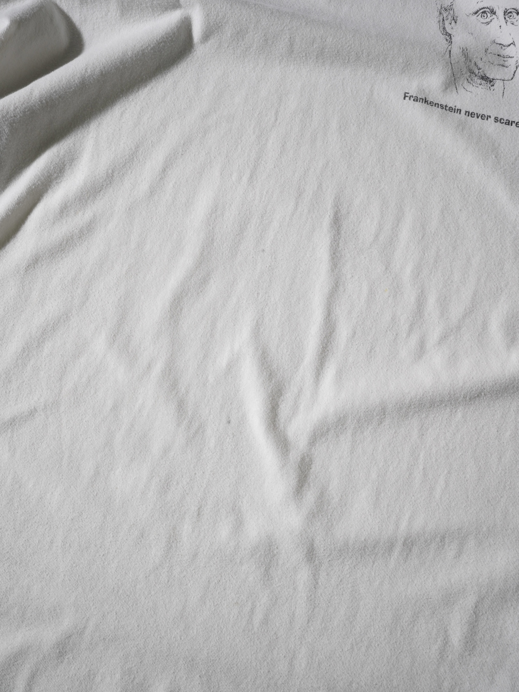 Frankenstein never scared me 両面print T-shirt