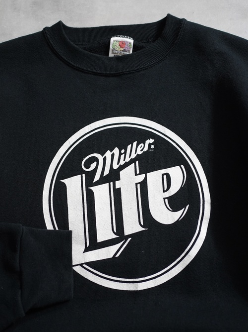 1990-00's Miller Lite print sweat shirt
