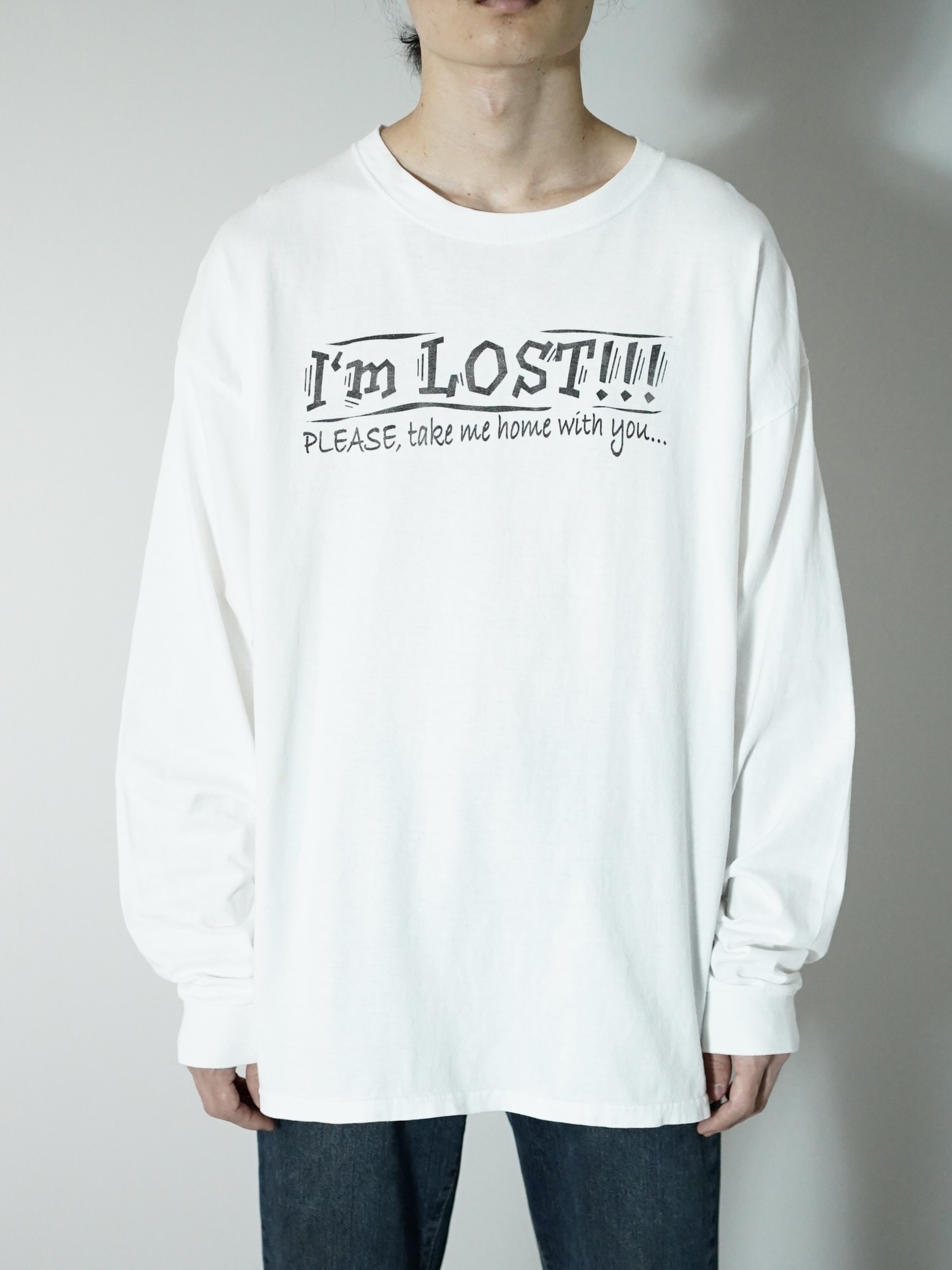 I'm LOST!!! print L/S Tee/Knit in USA