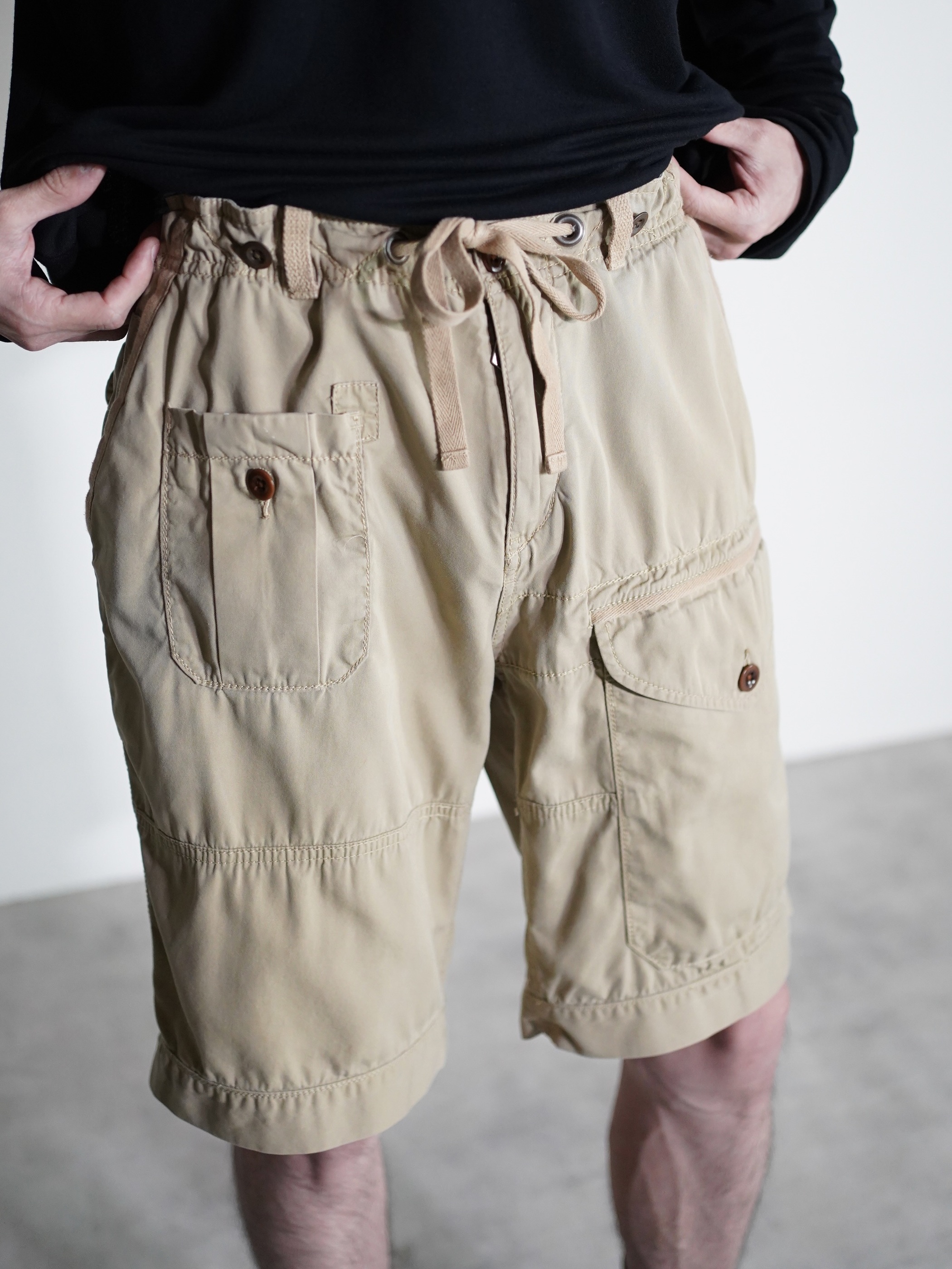 1990's Polo Ralph Lauren Cotton mulch pocket work shorts