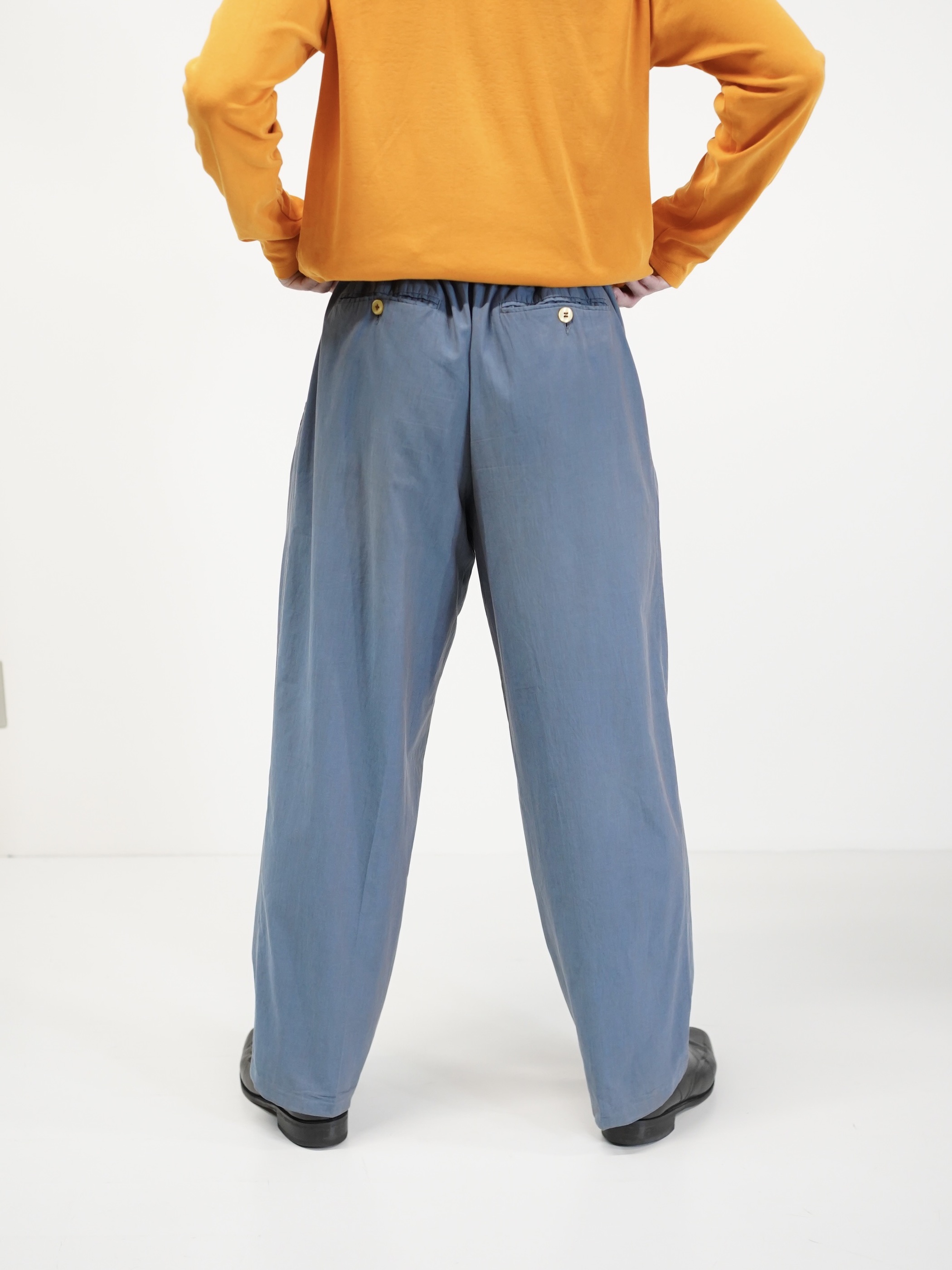 1980's~ Lindbergh Viscose Poly 玉蟲 2tuck slacks