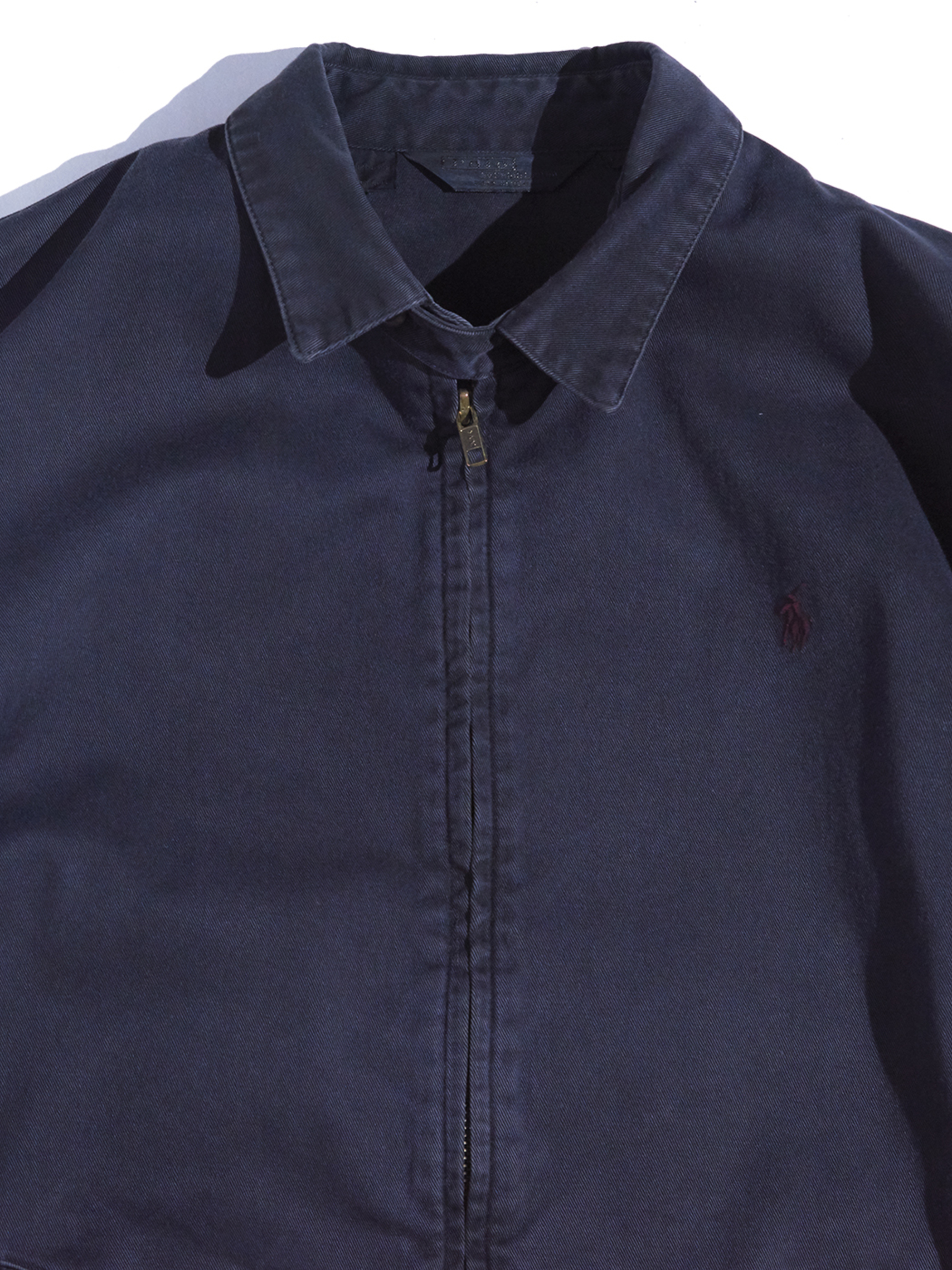 1980s "Polo by Ralph Lauren" pigment dyed drizzler jacket -PIGMENT DYED BLACK-