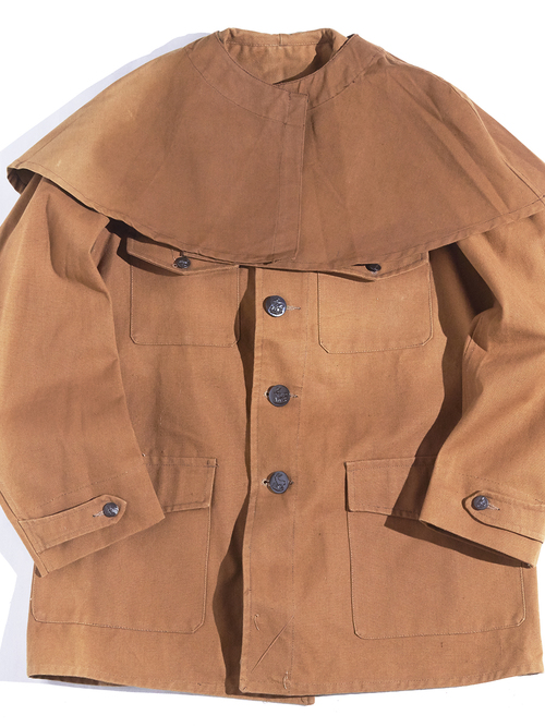 NOS 1940s "unknown" duck hunting jacket -BROWN-