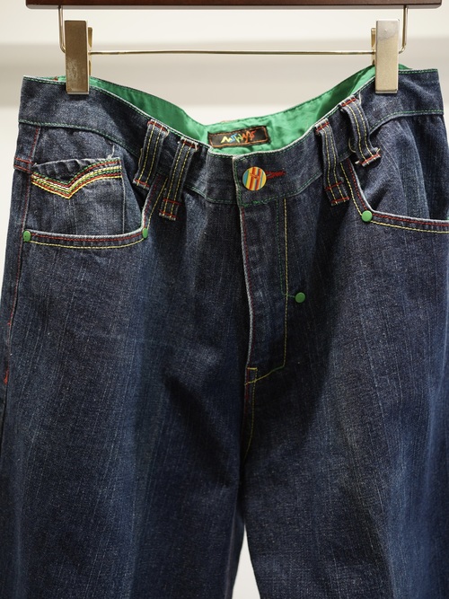 1990-00's Members Property Wide baggy Denim pants