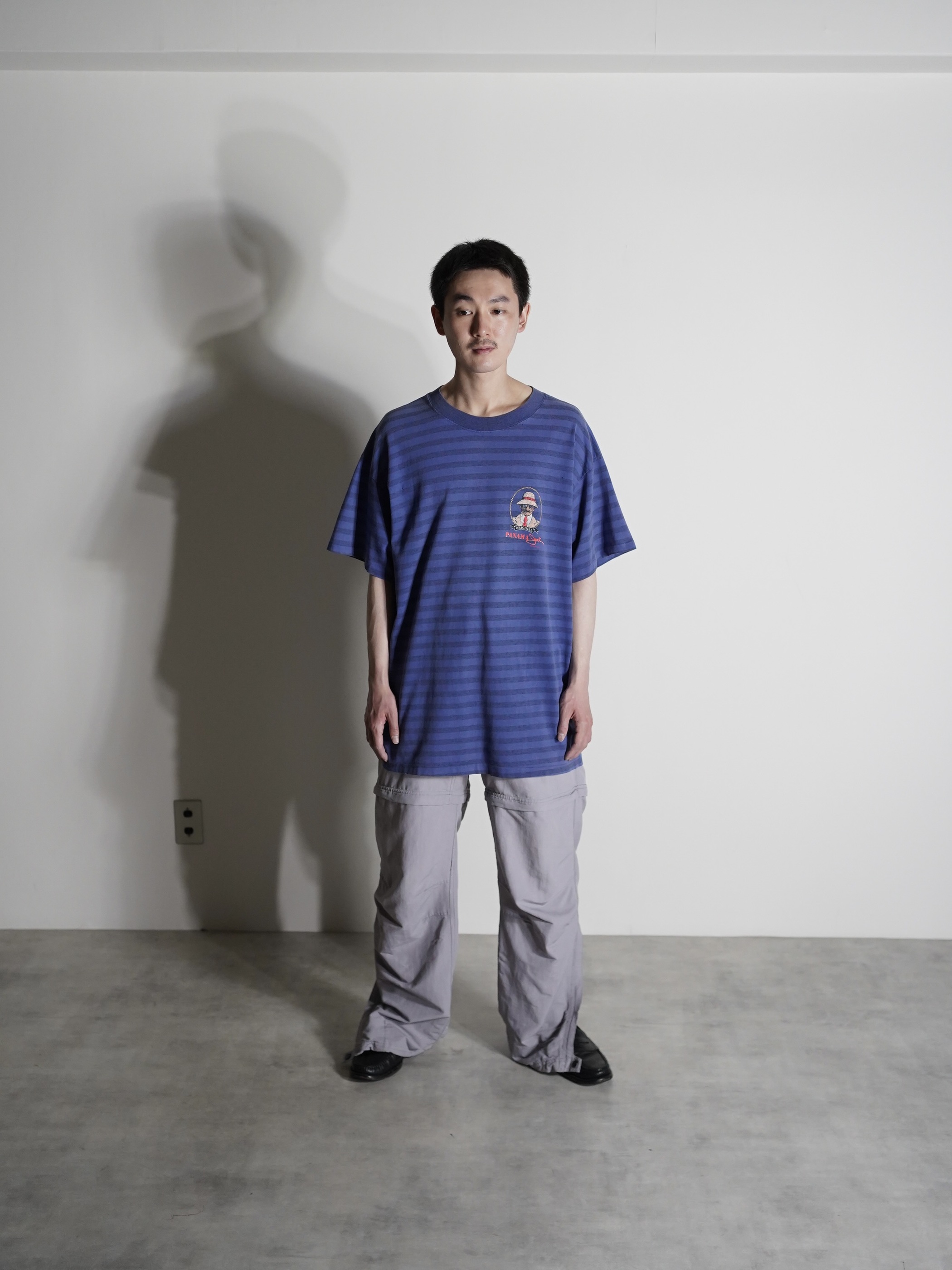1990's PANAMA jack 染み込み Borde Tee / Made in USA