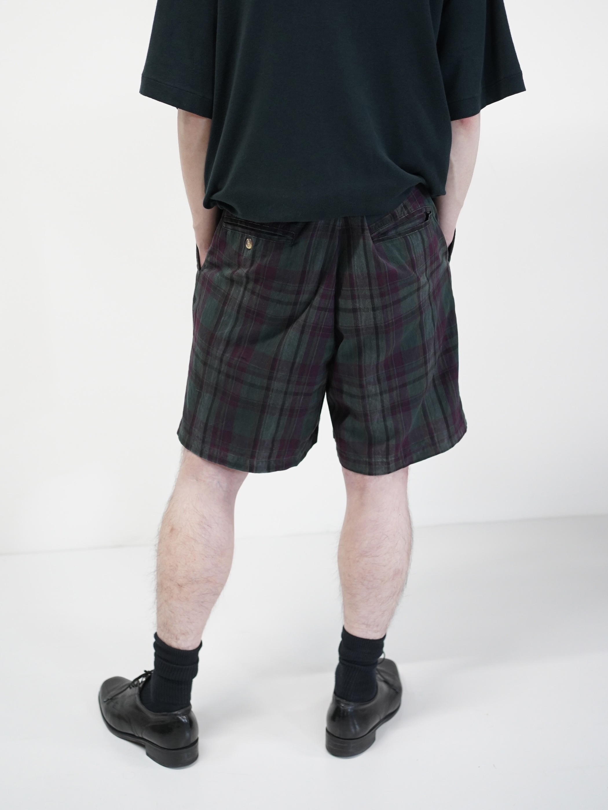 1990's THOMSON NATURALS Cotton 2tuck slacks shorts