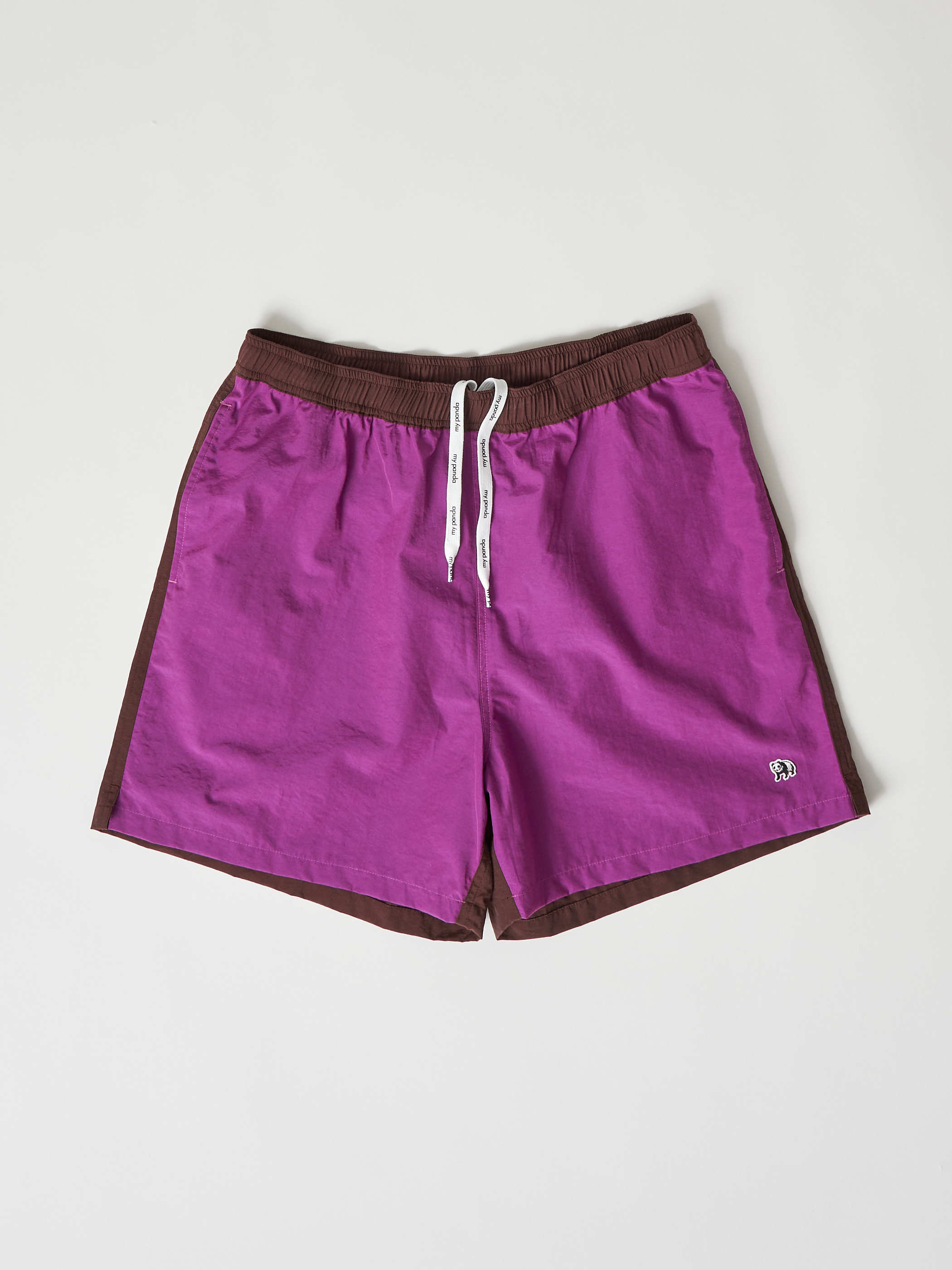 【受注商品】bicolor short pants・PURPLE×BROWN