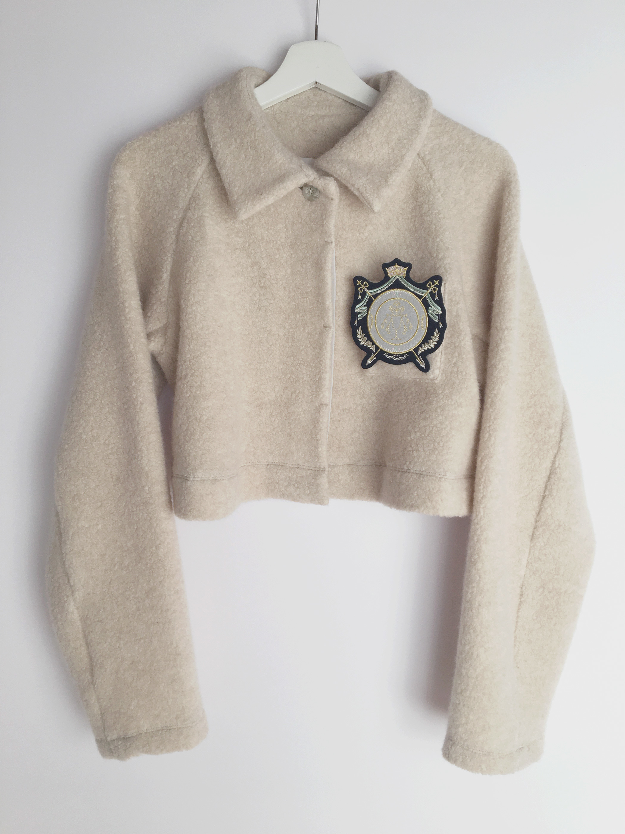 期間限定30％OFF! Cropped Boxy | SHIMANE YUKI Jacket BEIGE / BOA - ジャケット・アウター