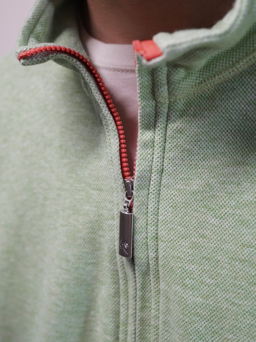 ORVIS 100% Pima cotton half zip tops/Made in Peru