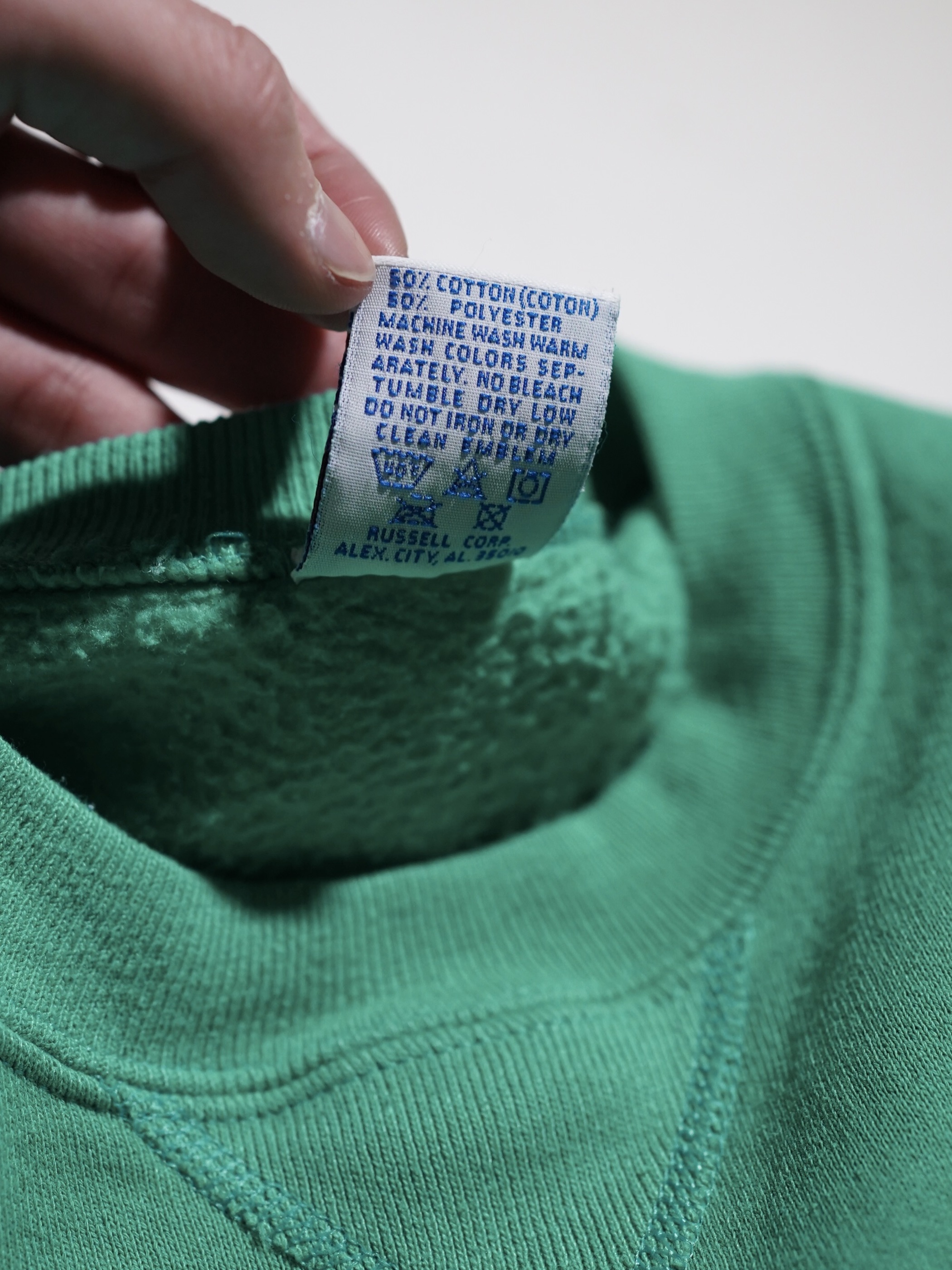 1990's RUSSELL ATHLETIC Plain sweat shirts/Made in USA