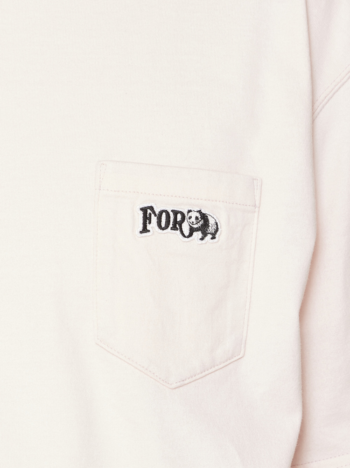 FOR PANDA pocket t-shirt・PINK
